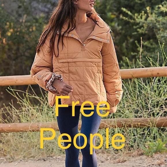 Pull on Jacket Free People Movement jacket kangaroo pocket Packable Oversized